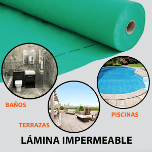 Lámina impermeable para baños, terrazas y piscinas
