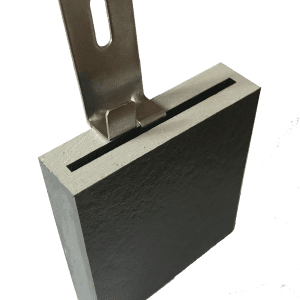 Grapa intermedia oculta (10mm) + taco y tornillo